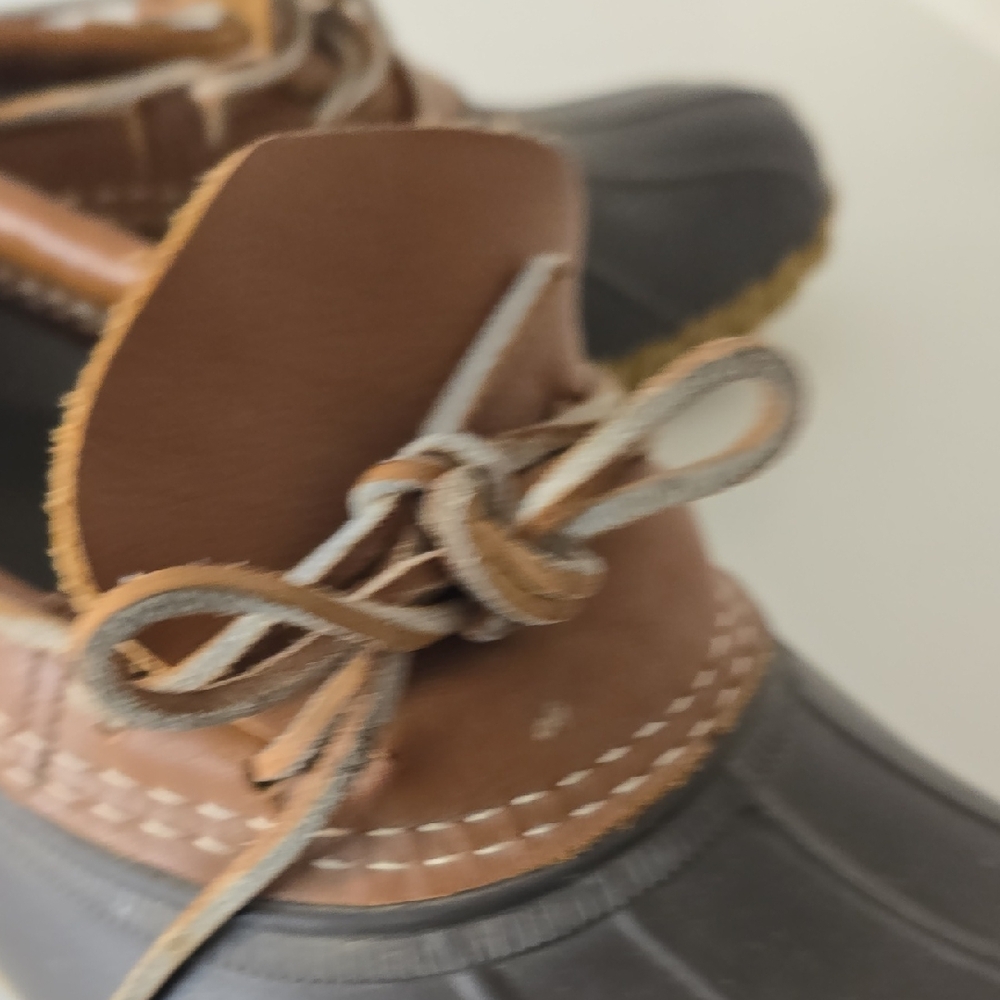 L.L. Bean Mens Brown and Black Rain Boots - Picture 5 of 12